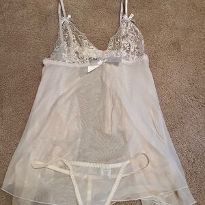 Sexy white lingerie size small